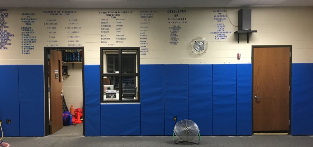 wrestling room wall pads