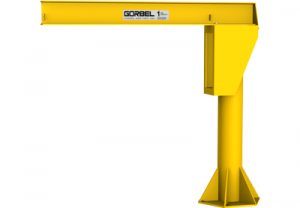Gorbel I beam free standing jib crane