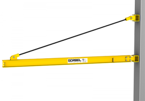 Gorbel I-beam wall bracket jib crane