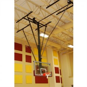 ceiling mounted retractable backstop