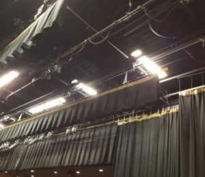 Theater stage drape replacement